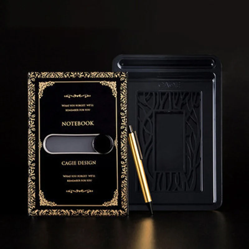 A5 Classical Diary With Lock Sliding Unlock Notebook Business Office Agenda Notepad Kawaii Note Birthday Gift | Канцтовары для