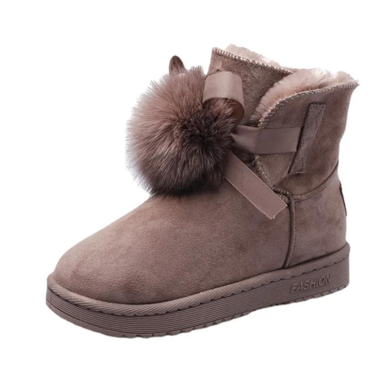 

Winter Boots Snow Boots Keep Warm Plush Woman Cute Ankle Boots Female Casual Fur botas mujer