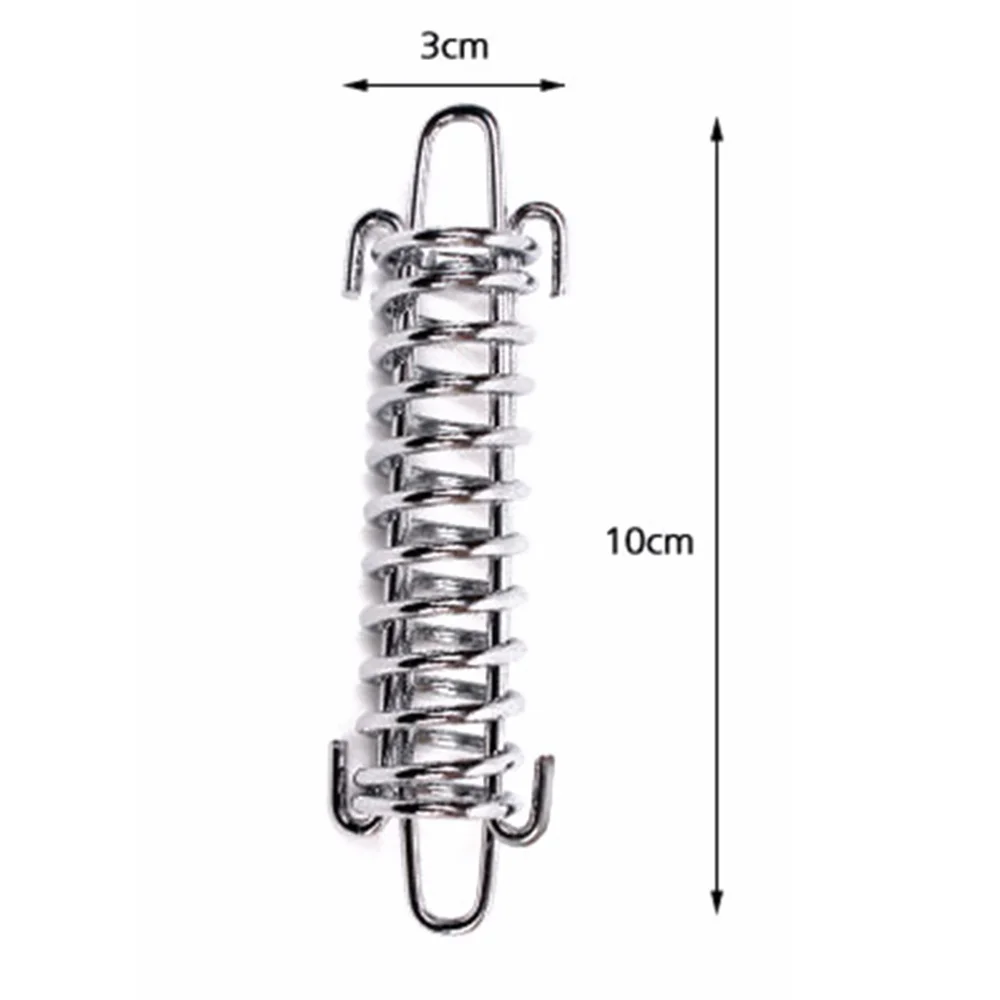 

8pcs Tent Wind Spring Wind Rope Buckle Outdoor Camping High Strength Steel Rope Buckle Tent Fixed Buckle Spring Hook Buckle