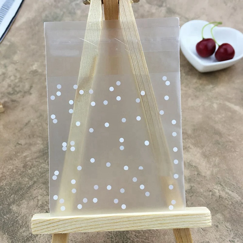 Большая сделка 200 шт Матовый милый горошек пластиковый пакет конфетное мыло с