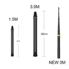 Сверхдлинный монопод для селфи из углеродного волокна, 3 м, невидимый монопод для Insta360 ONE X2 ONE R X Gopro sjcam xiaomi yi DJI, Спортивная камера