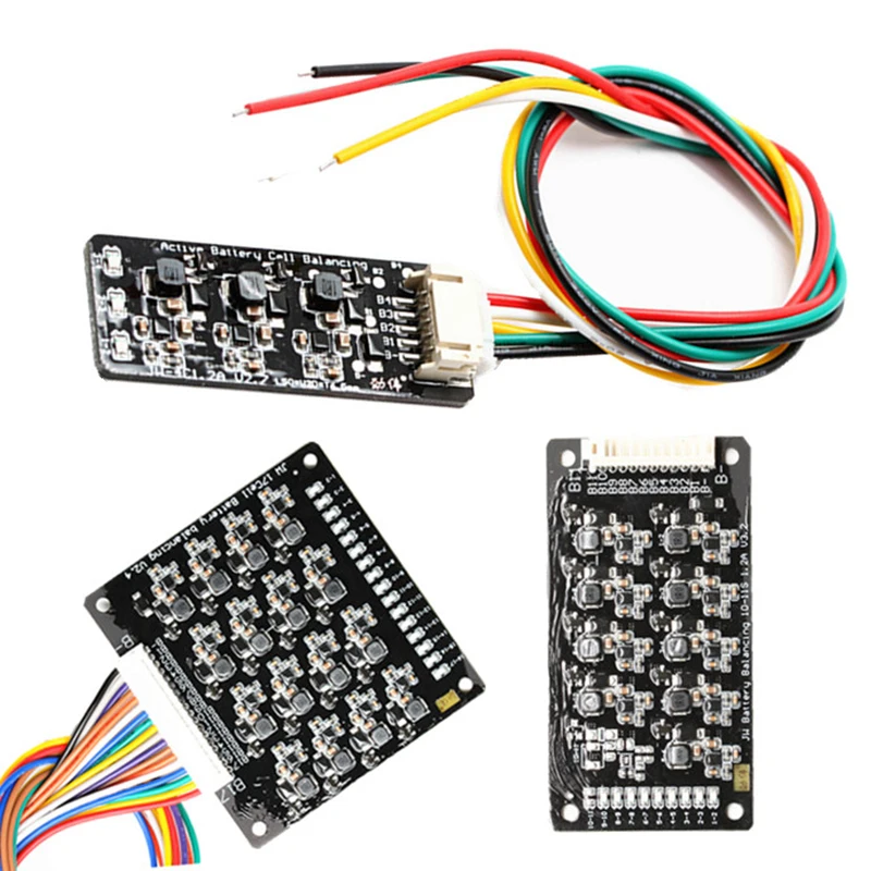 Active equalizer energy transfer board 2-17 series inductor / capacitor transduction 1.2A-5A high current equalization mode |