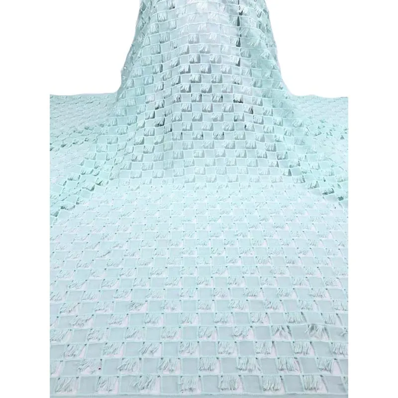 

2020 Latest Solid Lace Embroidery French Net African Lace Fabric High Quality Nigeria Lace Fabric For Wedding