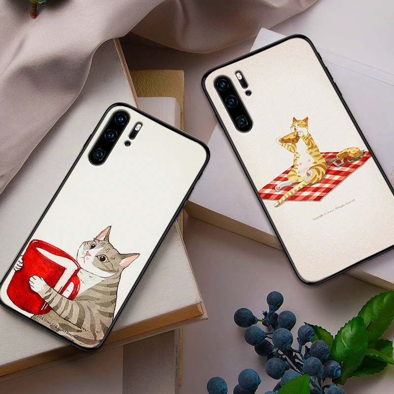 Художественный милый только красивые кошки Роскошный чехол для Huawei Honor 7X8X9X8 9 10 Lite