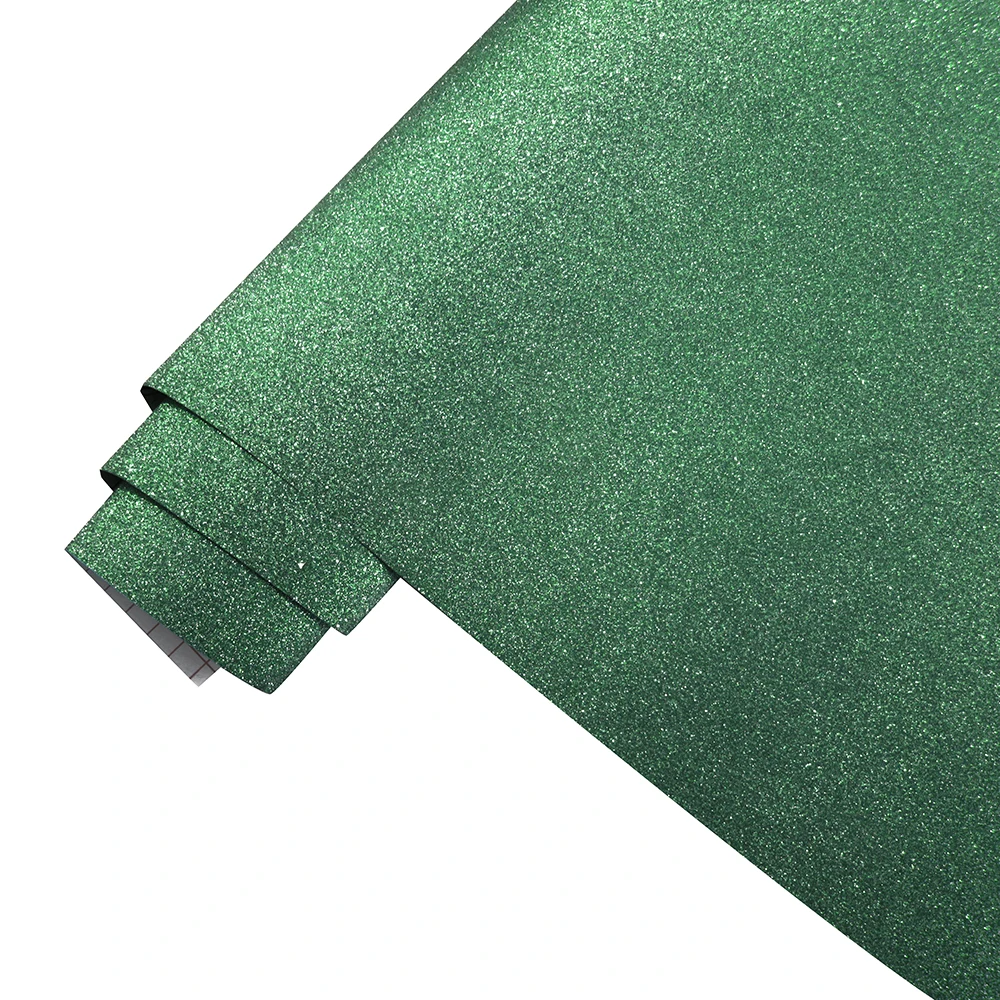 HaokHome зеленый блестящий глиттер обои виниловые блестящие самоклеющиеся дизайн