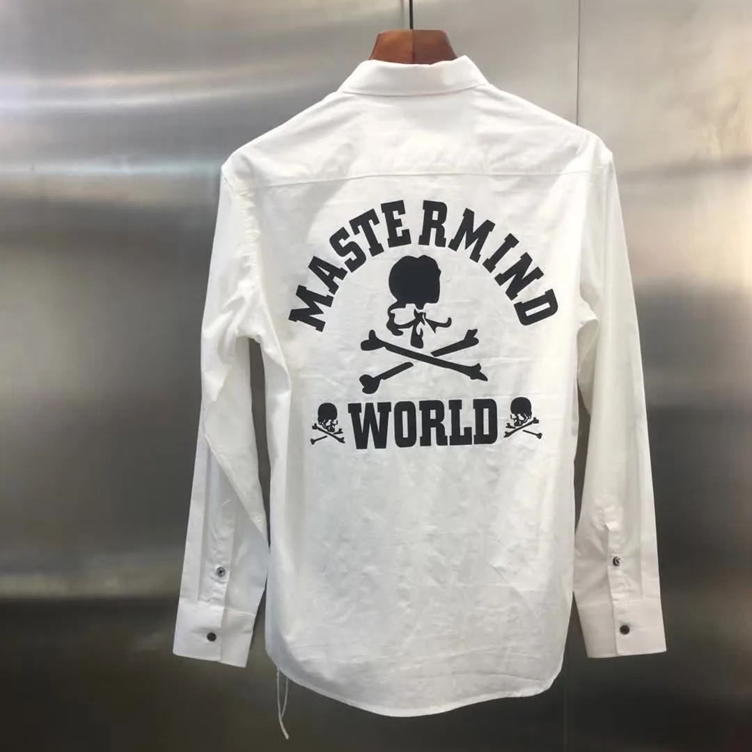 Мужские футболки Mastermind World t-shirt лучшее качество бурение логотип Mastermind тройники Япония Harajuku топы для женщин