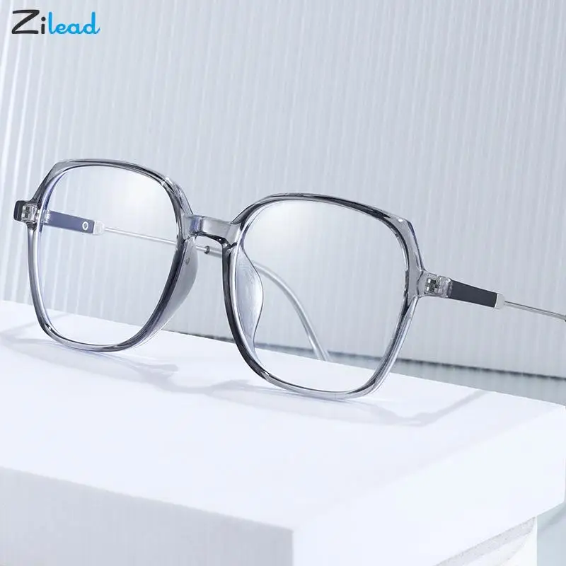 

Zilead Finished Myopia Glasses Women Men Vintage Square Ultralight Eyeglasses Clear Shortsighted Eyeglass Prescription 0 to -6