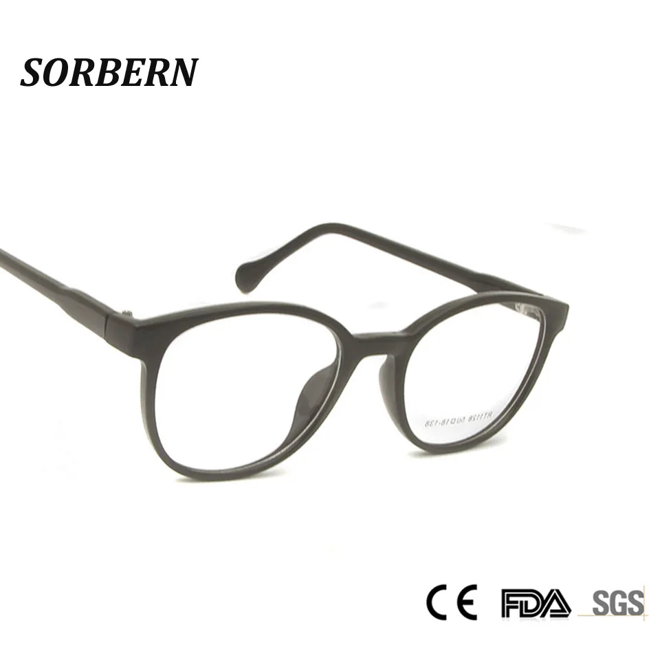 Круглые оптические очки SORBERN для женщин и мужчин легкие CP оправы со стандартными