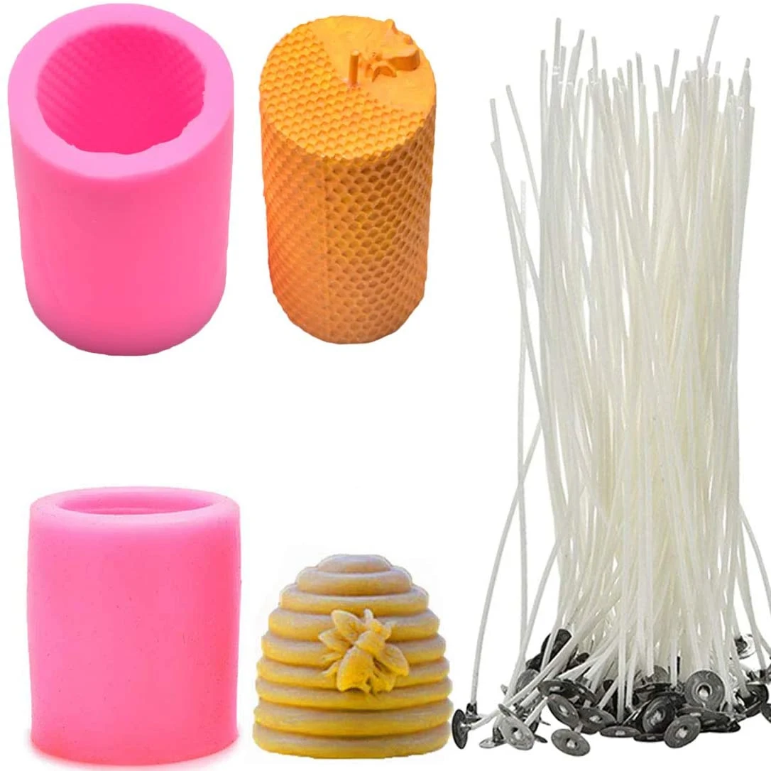 3D пчела соты силиконовые формы для свечей улей самодельных Diy пчелиный воск