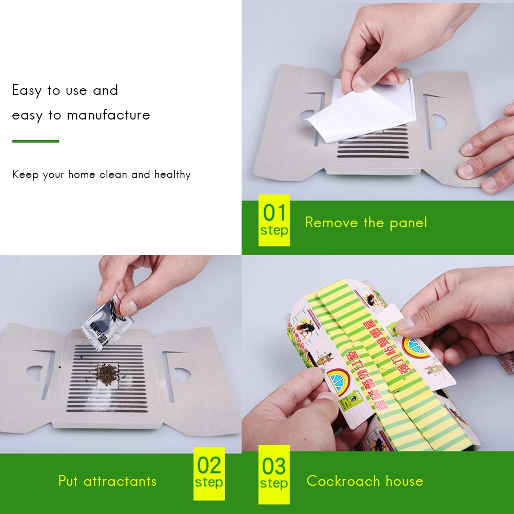Ловушка для тараканов 10 шт. средство от насекомых уничтожения