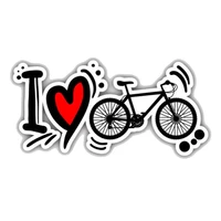 funny i love cycling motorcycle car sticker cover scratches anti uv waterproof car window body decorative stickers accessories