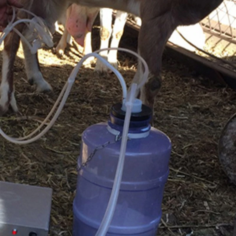

Goat Milker Machine Electric Portable Cow Sheep Milking Machine Set Manual Pump