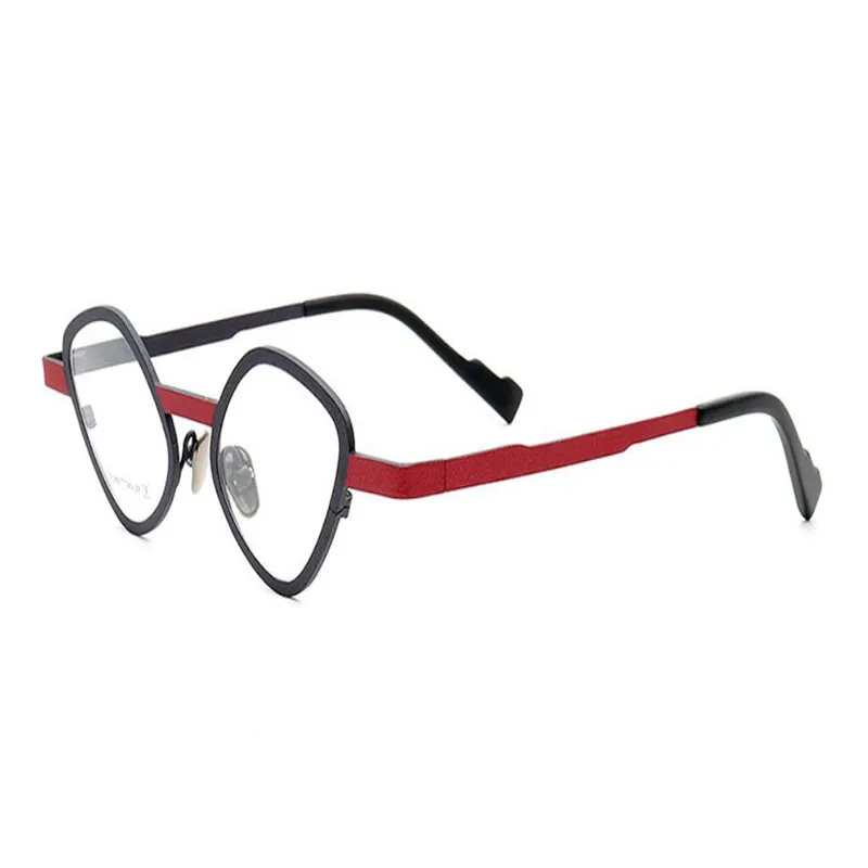 Брендовые дизайнерские ретро очки унисекс из чистого титана модные полные для