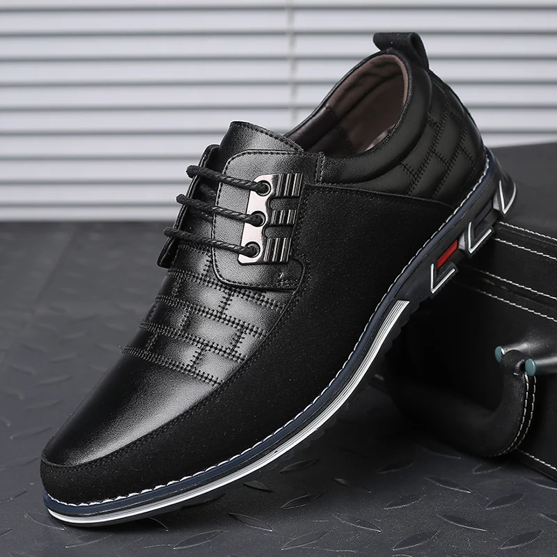 

Hot Sale Spring Autumn Breathable Men Shoes Casual Black Big Size Casual Shoes Men Fashion Business Men Casual Shoes