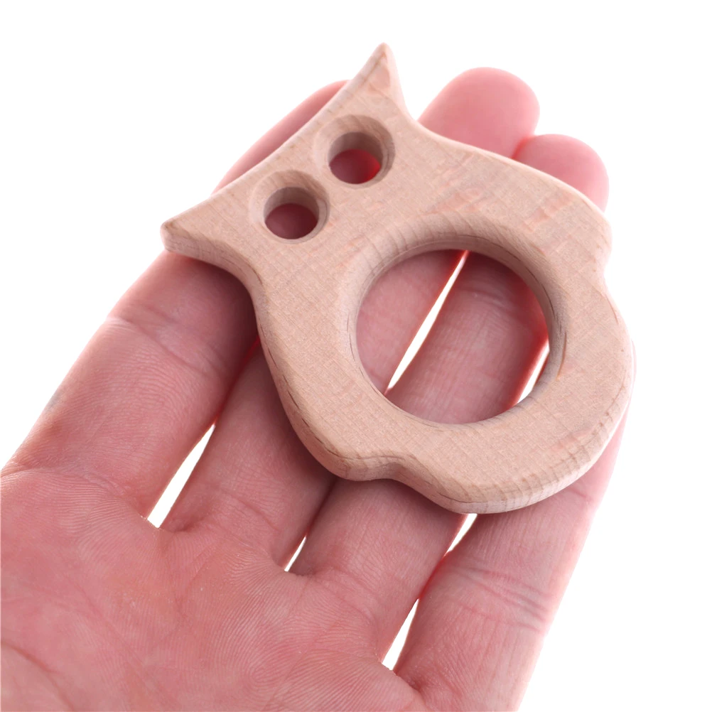 

Kids Baby Wooden Teether Teething Toy Baby Accessory Teeth Development