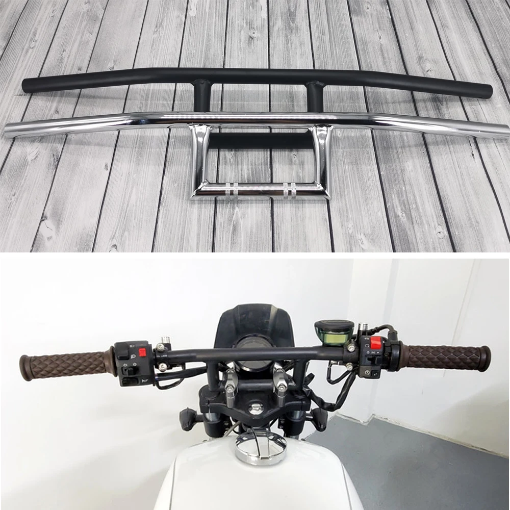 

Motorcycle 22mm Handlebar Vintage Motorbike Handle Bars Cruiser Bobber Chopper Sportster Scrambler 7/8'' Classic Steering Wheel