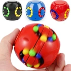 Красочные логические игры, магический куб, маленькая вращающаяся обучающая игрушка, гироскоп для пальцев для взрослых и детей, снятие стресса