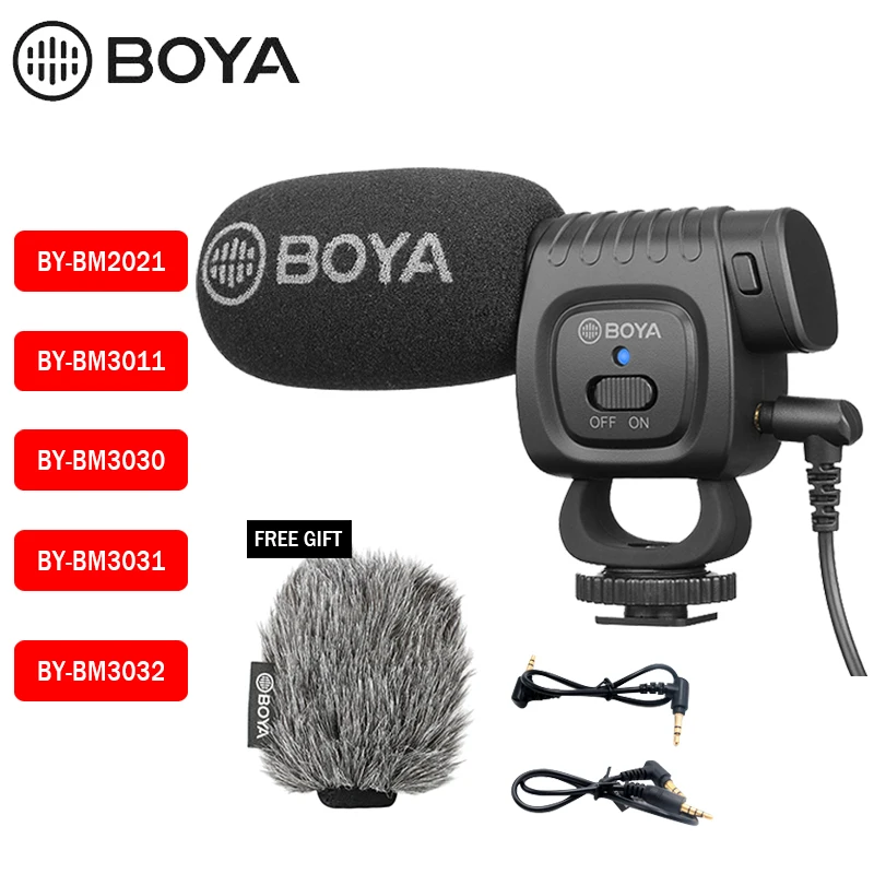 Boya BY-BM3030 BM3031 BM3032 BM2021 BM3011 микрофон суперкардиоидный конденсатор для интервью