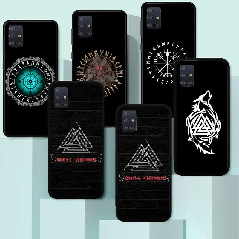 

Viking Vegvisir Odin Nordic Phone Case TPU For Samsung S6 S7 S8 S9 S10 plus S20 S21 S30Ultrs Fundas Cover