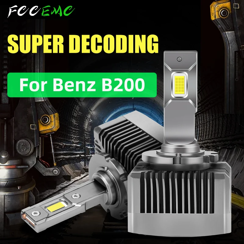 

FCCEMC D2S For Mercedes Benz B Serisi B200 LED Car Bulb 55W 24000LM Super Bright Auto Headlight Lamp Driving Light 6000K Canbus