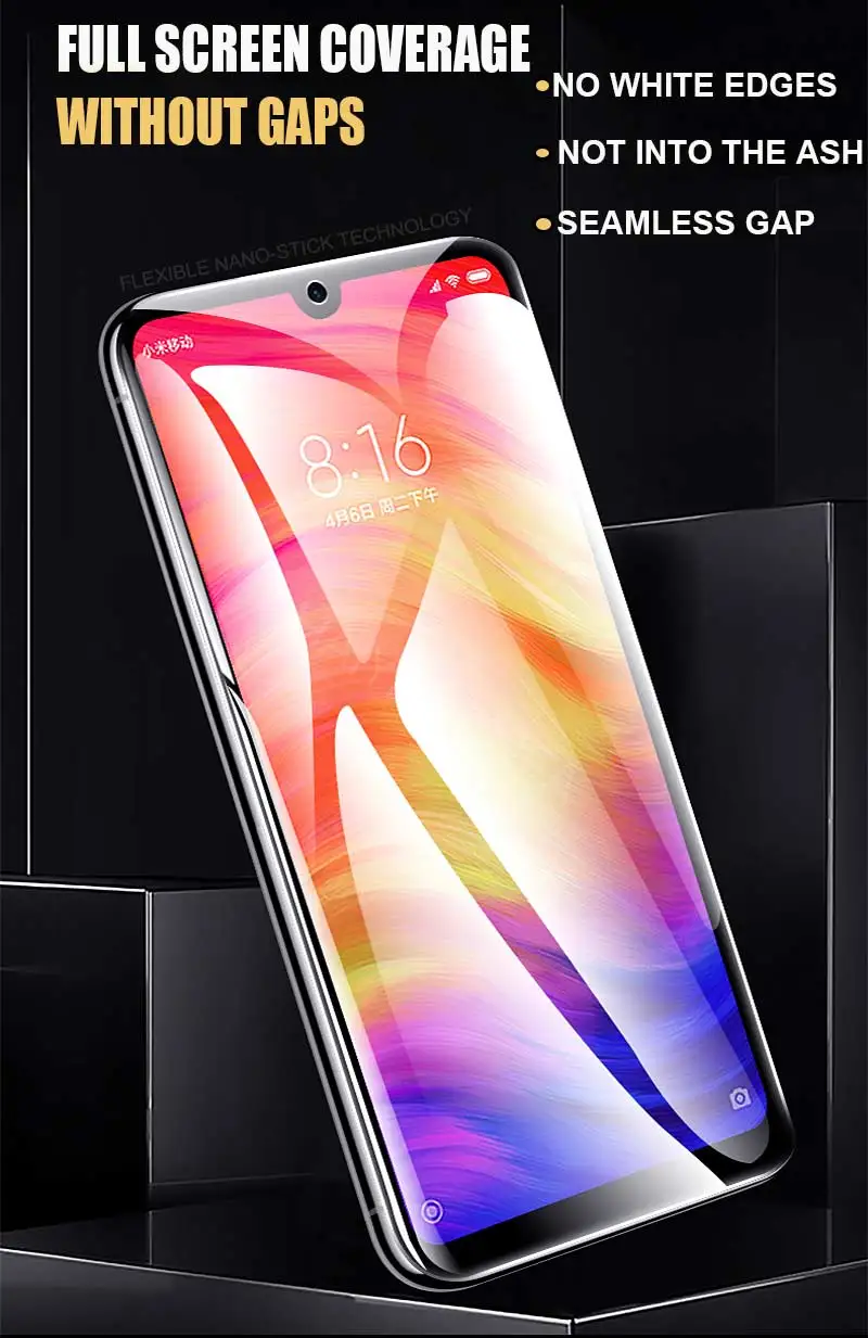 20D Защитная Гидрогелевая пленка полное покрытие для Xiaomi Redmi Note 8 5 7 Pro 4x Защита экрана для Xiaomi Redmi 7 7a пленка не стекло