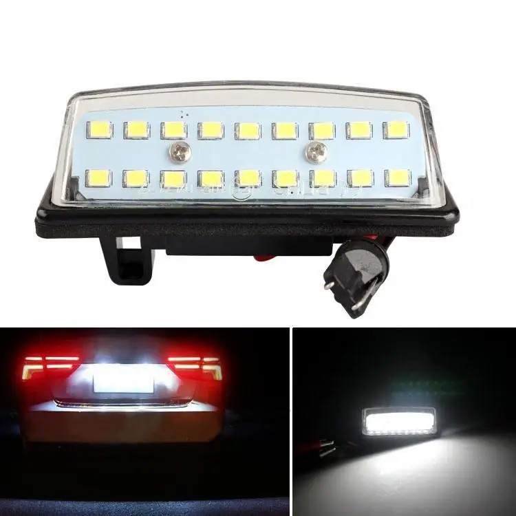 

2pcs White 18 Led License Plate Light Suitable For Nissan Teana Maxima