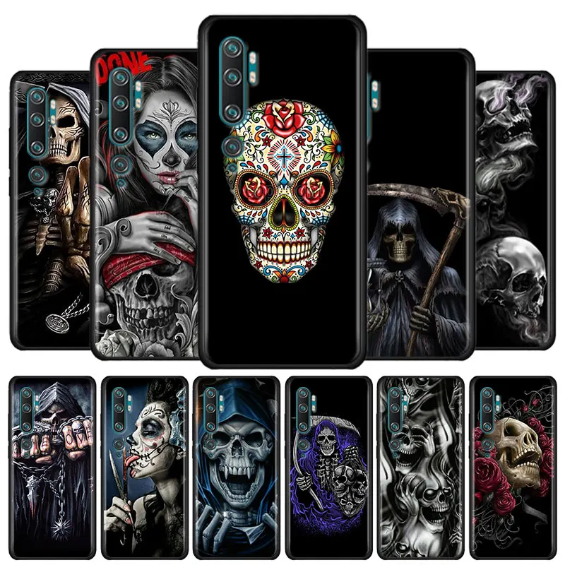 Чехол для телефона Grim Reaper Skull Skeleton Xiaomi Mi Poco X3 NFC M2 M3 F2 Pro 9T 10T Note 10 Lite 5G 9 CC9E силиконовый