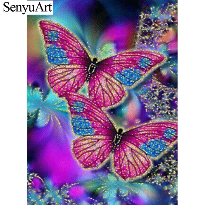 

5D Full Square Diamond Painting By Numbers Animal Butterfly Cross Stitch Diamond Embroidery Mosaic Rhinestone Home Wall Decor