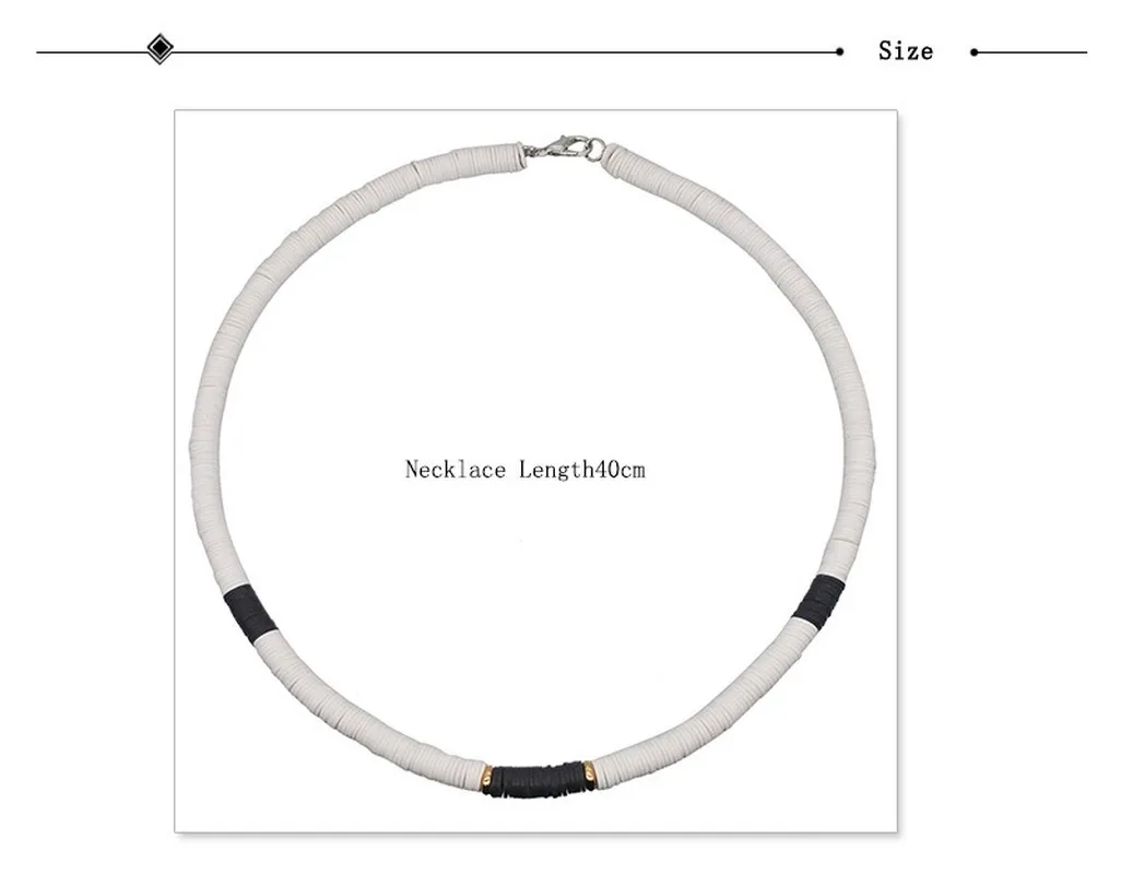Женское короткое ожерелье ручной работы из разноцветной контрастной глины в
