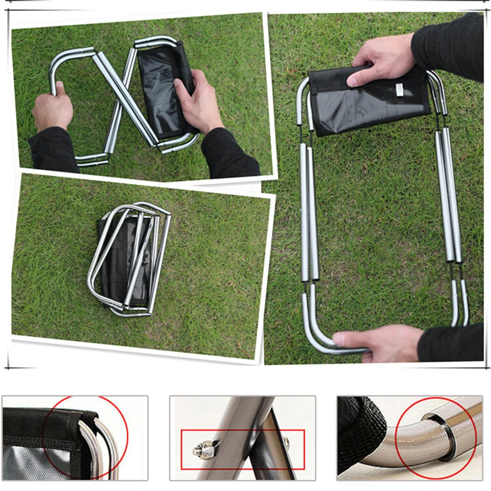 Портативный складной стул из алюминиевого сплава для рыбалки путешествий