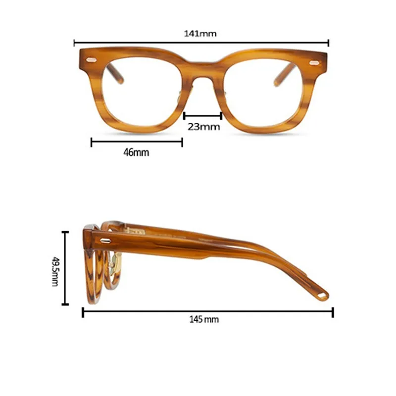 Zerosun очки в оправе для мужчин и женщин мужские ацетатные толстые черные
