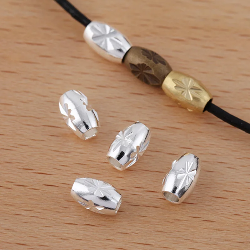 100 шт. овальные бусины 4 Х6 мм