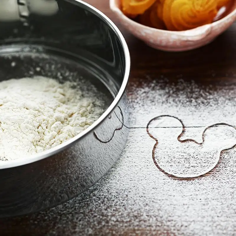 

Round Wire Fine Mesh Oil Strainer Flour Sifter Sieve Colanders DIY Food Steel For Kitchen Kitchen Tools Filtering L6V5