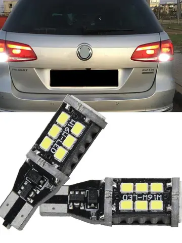 2x Canbus Безошибочные Светодиодные Задние Фонари T15 W16W 2835 Чип 12 В Для VW VOLKSWAGEN Passat B7 2010-2014 Автомобильный ...