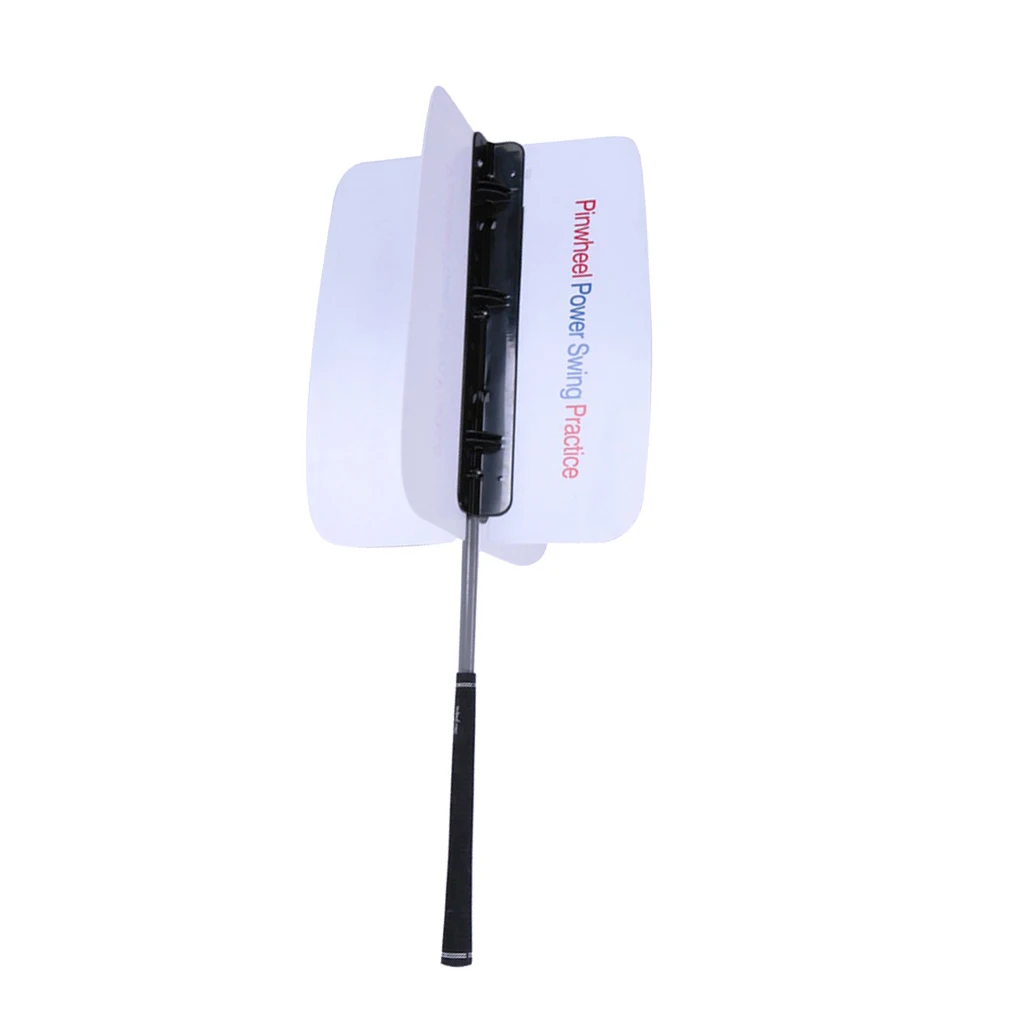 

Anti-slip Grip Golf Club Pinwheel 4 Blade Swing Training Power Fan Guide Aid