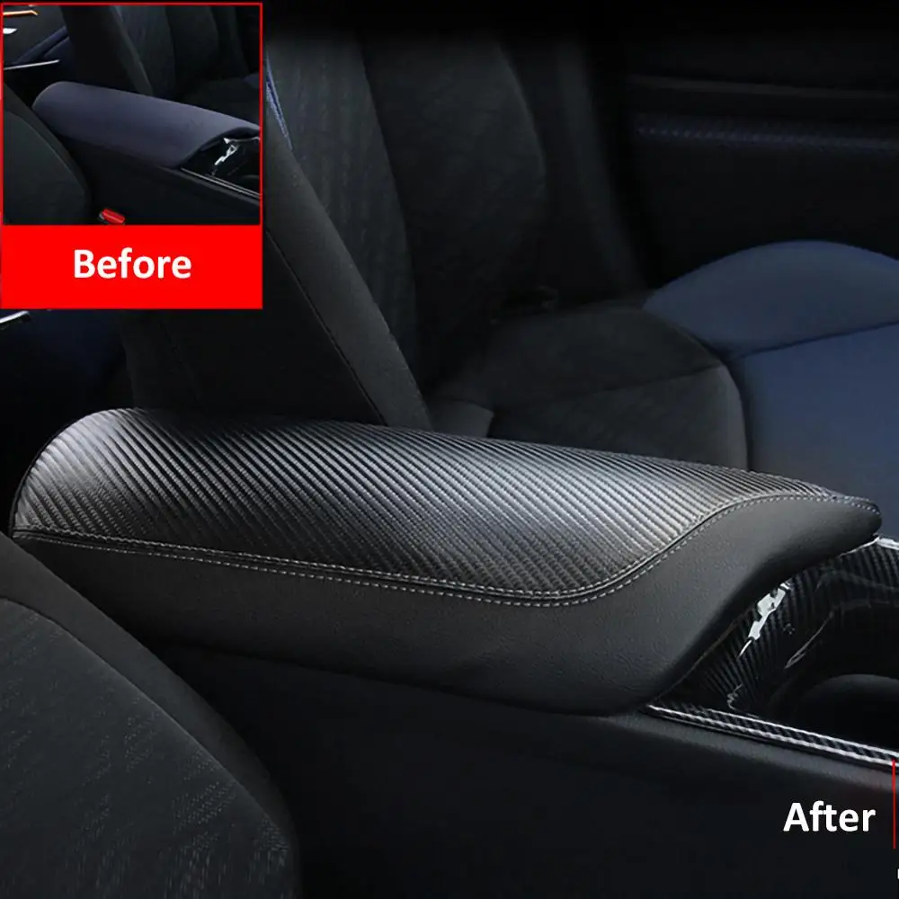 

Vehicle Center Console Armrest Cover Leather Look Center Armrest Console Cover Trim Fit for Camry 2018 2020 Free Shipping