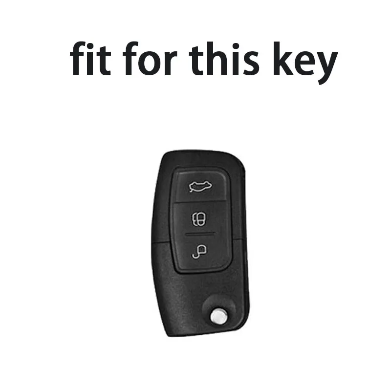 Чехол для ключей автомобиля Ford Fiesta Focus 2 Ecosport Kuga Escape Falcon B-Max C-Max Eco Sport Galaxy MK3 мягкий