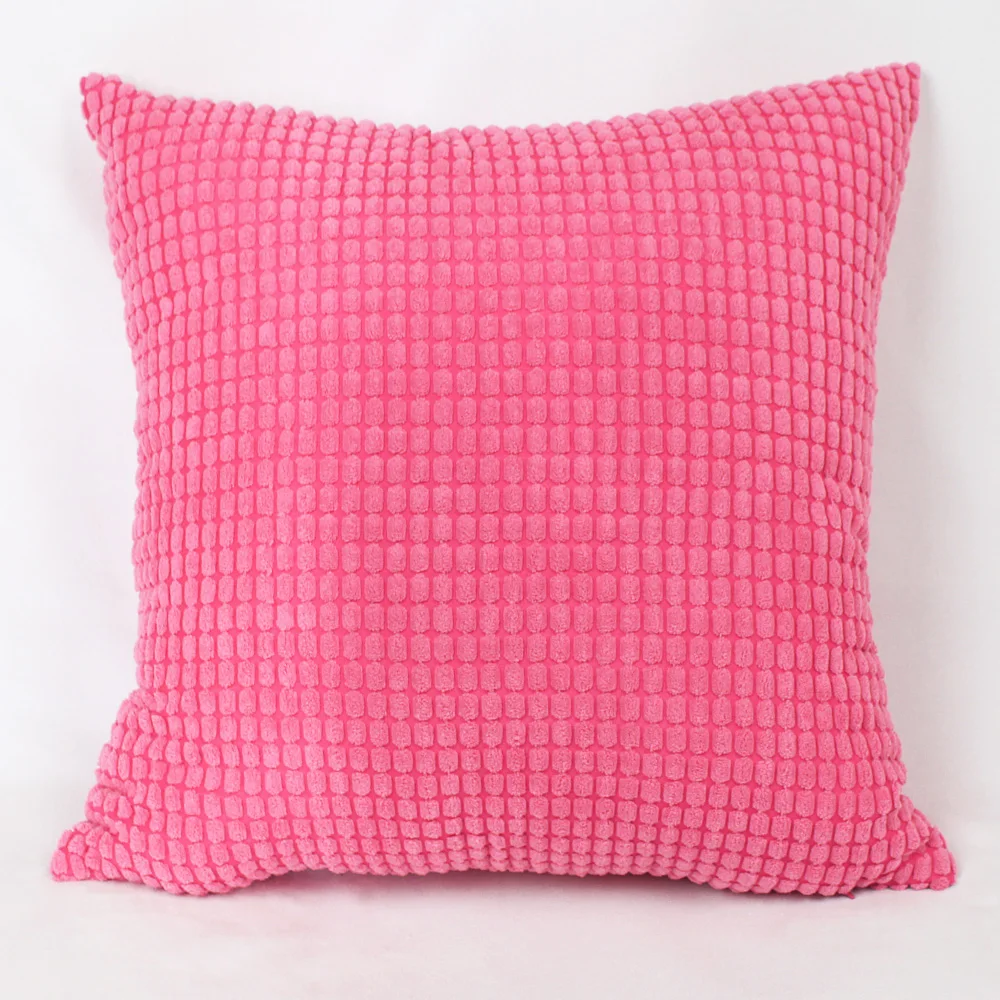 hot pink Вельветовая тканевая наволочка 40/45/50/55/60/65/70 см декоративный чехол, накидка на подушку наволочка HT-NPCJC-A - Color: hot pink