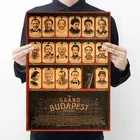 Плакат из крафт-бумаги, 50x35 см, Классические фильмы в Будапеште