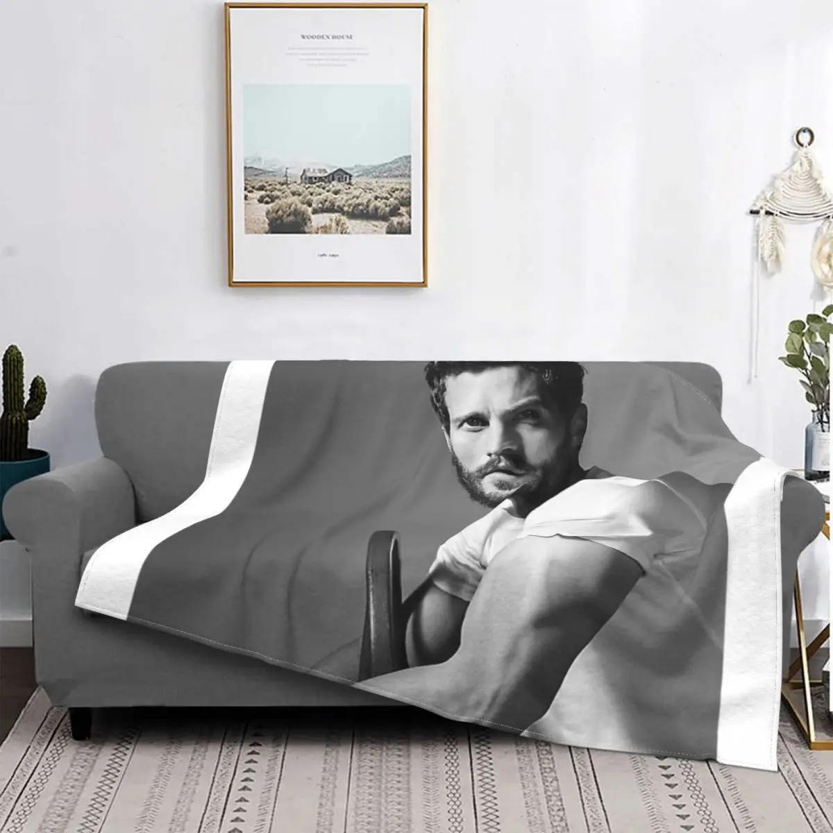 

Manta de tela escoa para cama, manta térmica de muselina a cuadros, colcha de verano, de Jessie Dornan