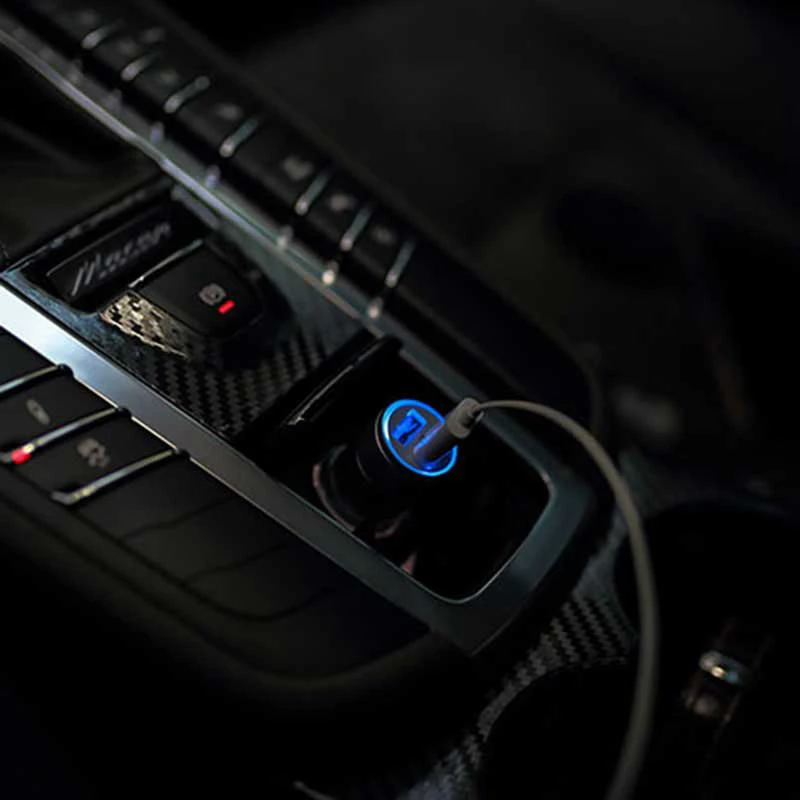 USB автомобильный зарядное устройство адаптер 3,1A металлическое для Infiniti QX50 Q QX80 Q50 Прототип QX30 Q60 Q70 Synaptiq Q80 IPL FX.