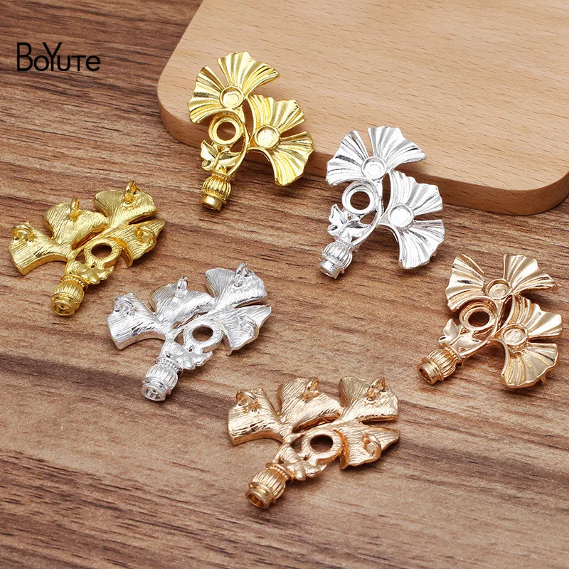 

Листья из металлического сплава Ginkgo BoYuTe (10 шт./лот) 32*39 мм, Прямая продажа с завода, детали для ювелирных изделий ручной работы «сделай сам»