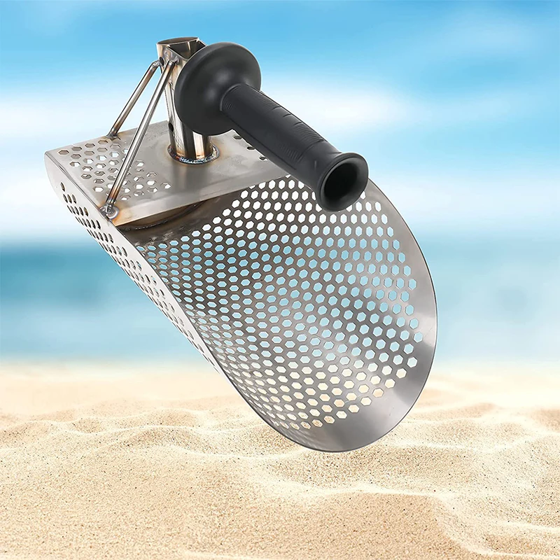 

Stainless steel gold shovel Sand shovel beach treasure hunter Sand filter metal detector ground exploration