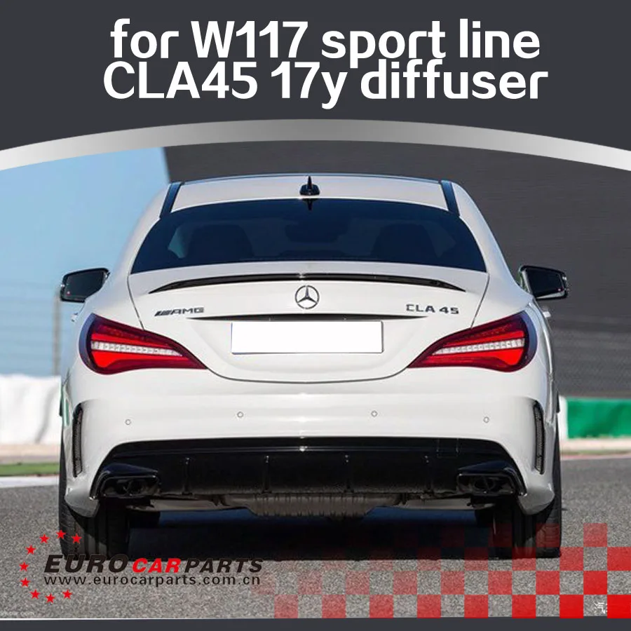 2017 Y CLA45 диффузор подходит для MB CLA-CLASS W117 CLA260 sport line A-style diffuser с наконечниками PP |