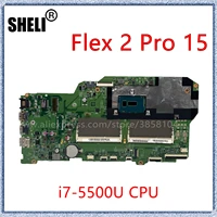 sheli for lenovo flex 2 pro 15 laptop motherboard with i7 5500u cpu 13286 2 48 03g01 0021 mainboard