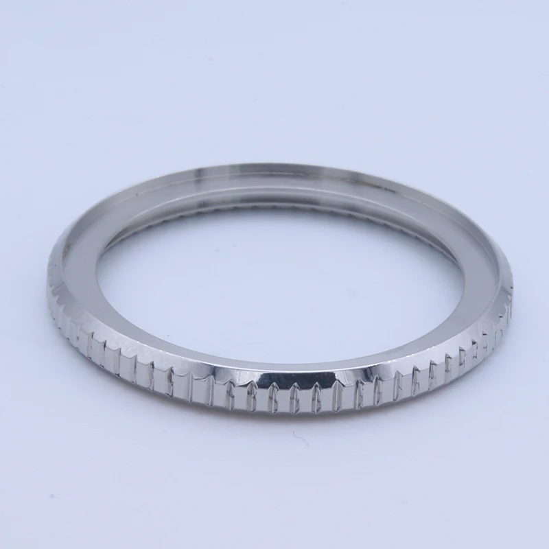 Продажа Рифленые часы Чехол стальное кольцо подходит для SKX007 SKX009 SKX011 SKX171 SKX173 SRPD стиль Модный Безель Серебристая полированная отделка