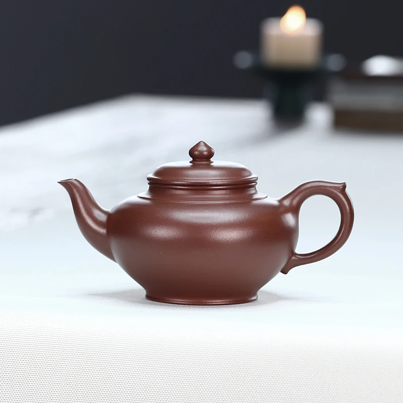 

★clay teapot pure handmade old purple clay large capacity Xiaoying purple clay teapot and tea set for household use