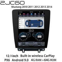 zjcgo car multimedia player stereo gps radio navigation navi android screen monitor for ford mustang 2010 2011 2012 2013 2014