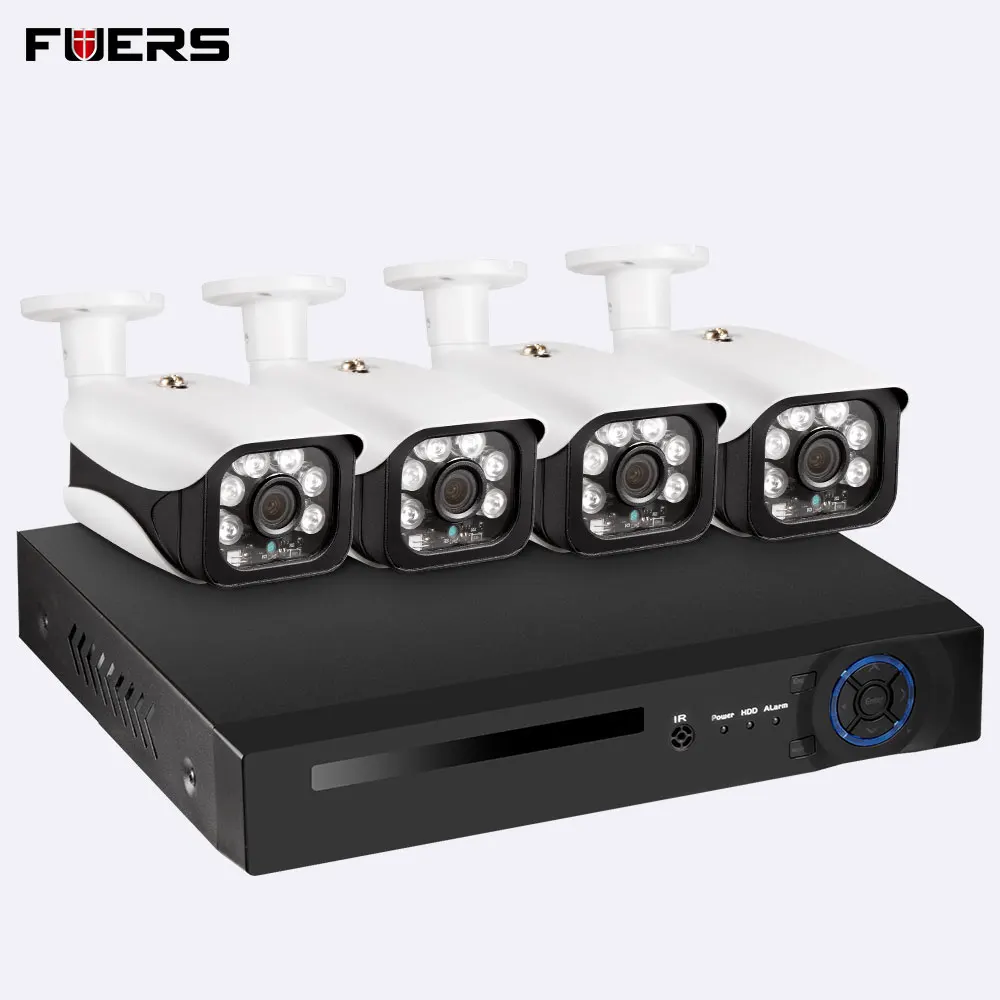 FUERS 8CH P2P распознавание лица POE NVR IP видео Регистратор поддерживает H.265 Onvif 5.0MP Смарт видео анализ камеры NVR системы - Цвет: None