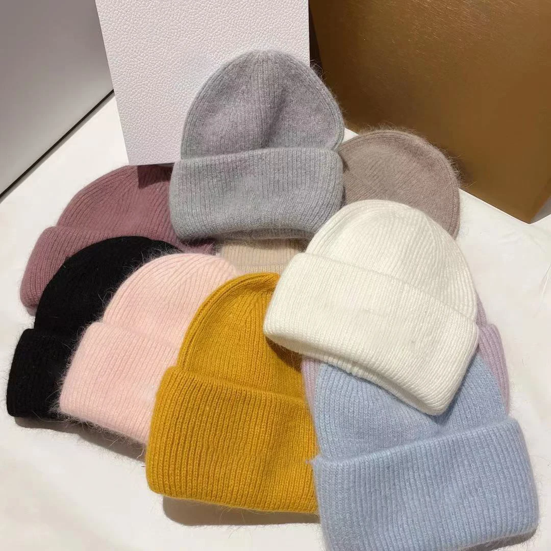 

Casual New Winter Hat Letter Wool Blend Beanies Hats For Women Spring Fashion Wool Warm Skullies Beanies Hats Caps For Men Women